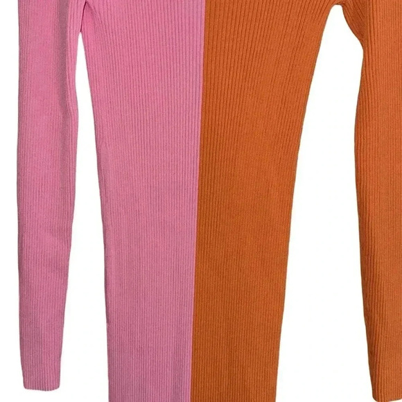 Staud Shoko Sweater Dress Orange Pink Size Medium - Picture 14 of 16